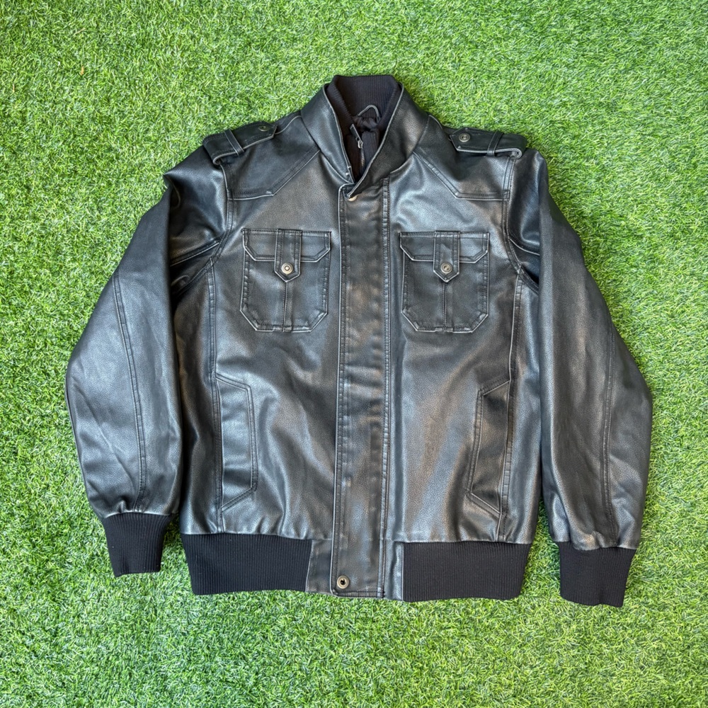 Route 66 Black Bomber Jacket